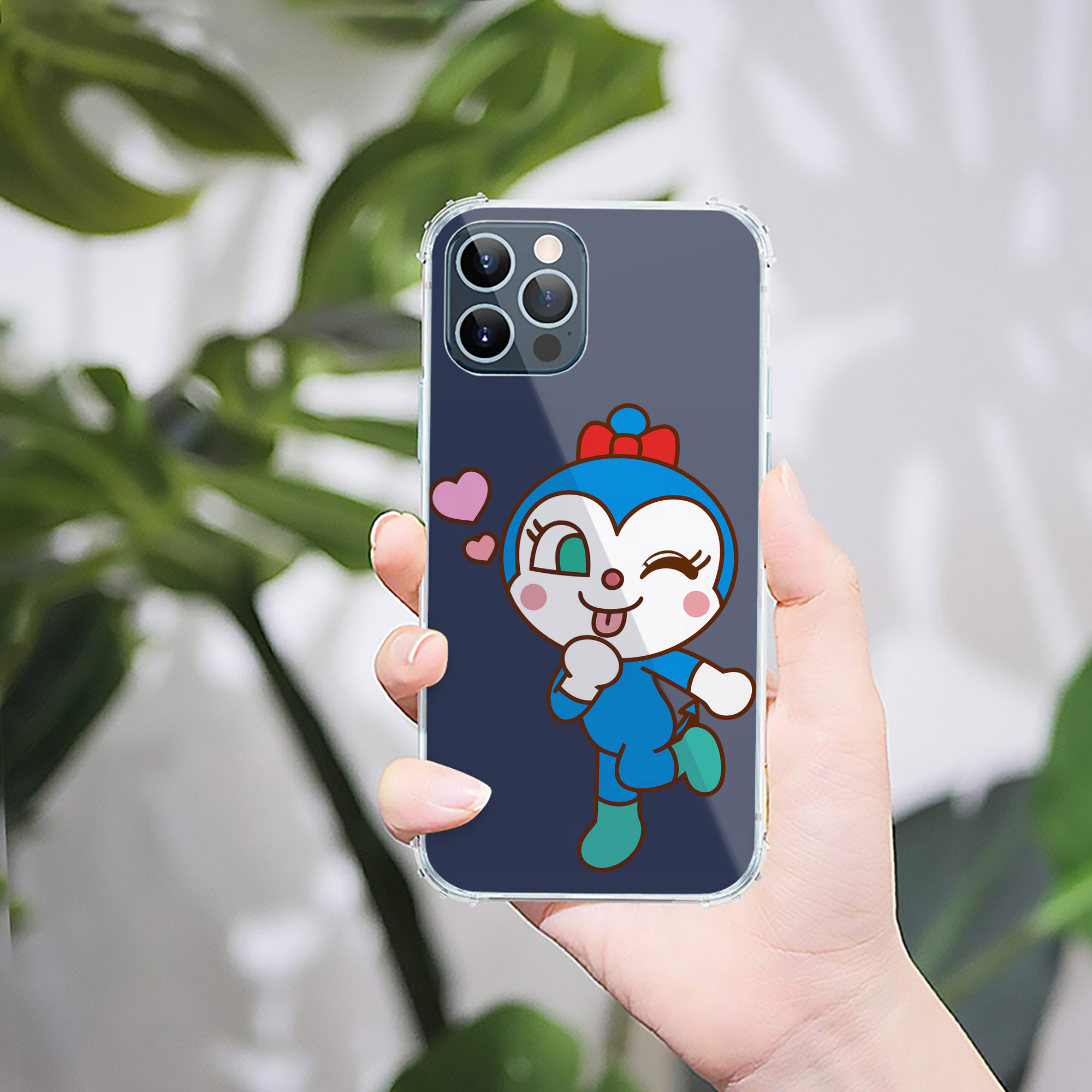 （画像用） アンパンマン Anpanman 【iPhone 12シリーズ対応】透明スマホケース（クリアソフトケース）